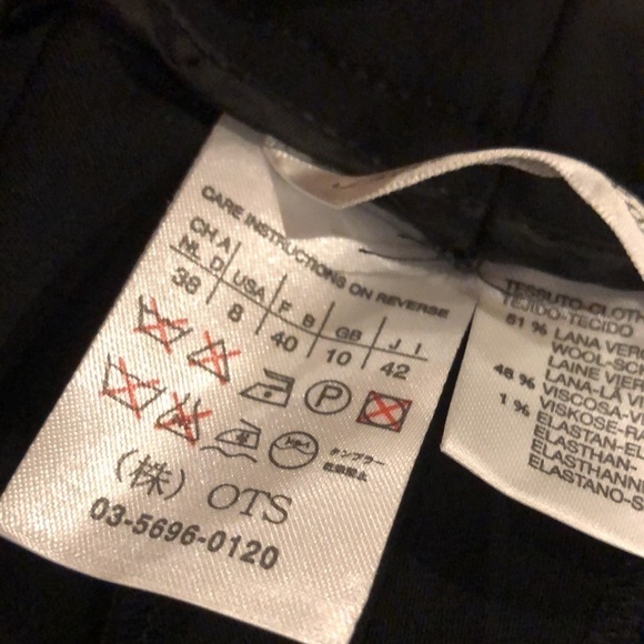 MaxMara Wool Blend Pants Black 8 - Picture 4 of 8